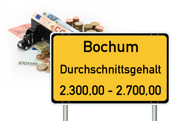 Bochum Durchschnittsgehalt LKW Fahrer Gehalt